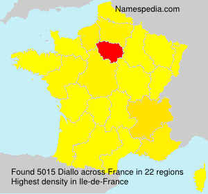 Surname Diallo in France Surname Diallo in France