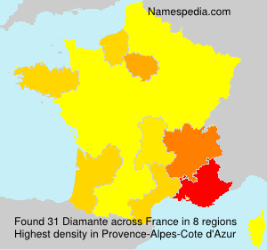 Surname Diamante in France Surname Diamante in France