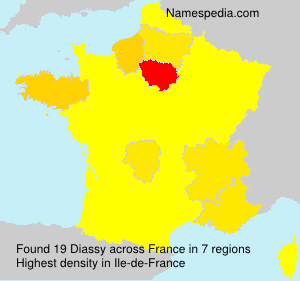 Surname Diassy in France Surname Diassy in France