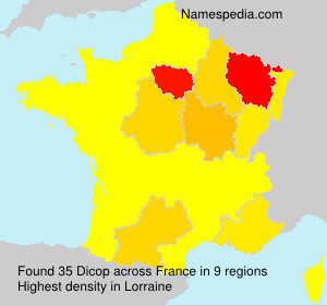 Surname Dicop in France