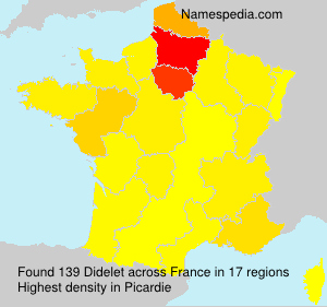 Surname Didelet in France Surname Didelet in France
