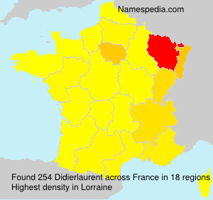 Surname Didierlaurent in France Surname Didierlaurent in France