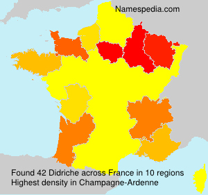 Surname Didriche in France Surname Didriche in France