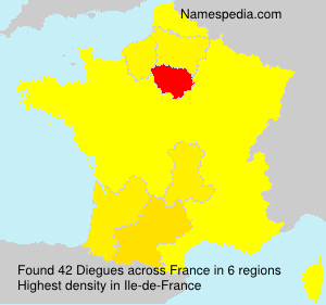 Surname Diegues in France Surname Diegues in France