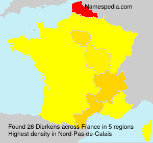 Surname Dierkens in France Surname Dierkens in France
