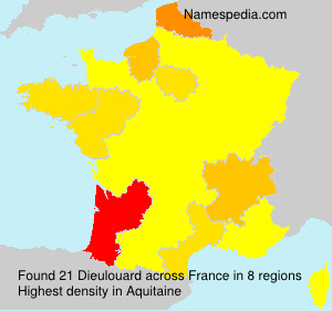 Surname Dieulouard in France Surname Dieulouard in France