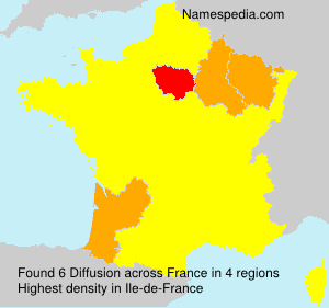 Surname Diffusion in France Surname Diffusion in France