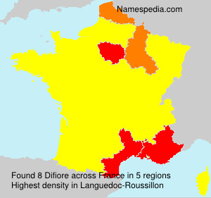 Surname Difiore in France Surname Difiore in France