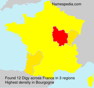 Surname Digy in France Surname Digy in France