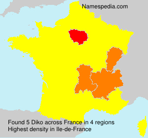 Surname Diko in France Surname Diko in France
