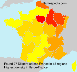 Surname Diligent in France Surname Diligent in France