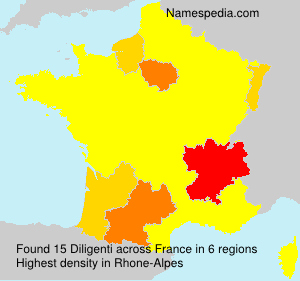 Surname Diligenti in France Surname Diligenti in France
