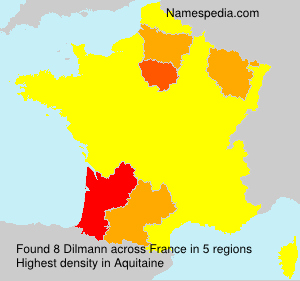 Surname Dilmann in France Surname Dilmann in France