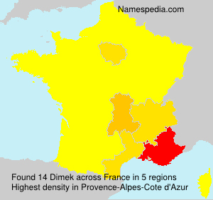 Surname Dimek in France Surname Dimek in France