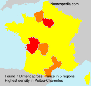 Surname Diment in France Surname Diment in France