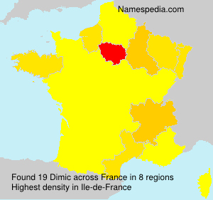 Surname Dimic in France Surname Dimic in France