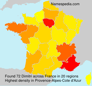 Surname Dimitri in France Surname Dimitri in France