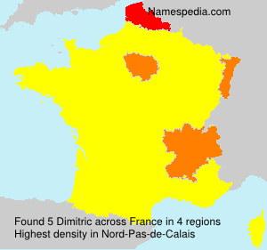 Surname Dimitric in France Surname Dimitric in France