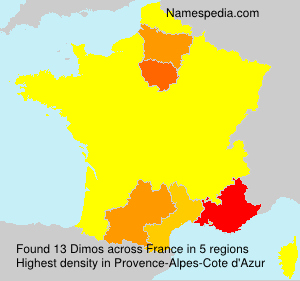 Surname Dimos in France Surname Dimos in France