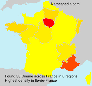 Surname Dinane in France Surname Dinane in France