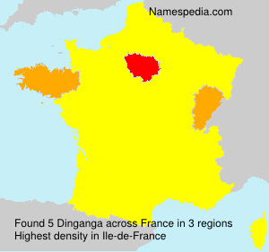 Surname Dinganga in France Surname Dinganga in France