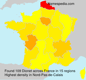Surname Dionet in France Surname Dionet in France