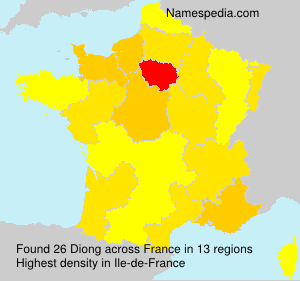 Surname Diong in France