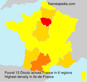 Surname Dioulo in France Surname Dioulo in France