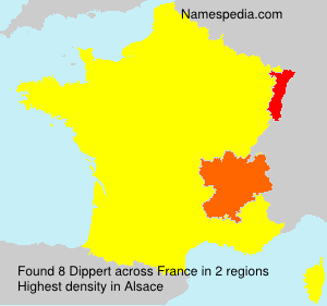Surname Dippert in France Surname Dippert in France