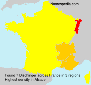 Surname Dischinger in France Surname Dischinger in France