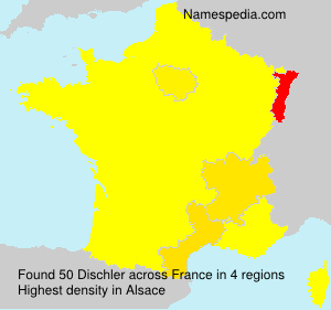 Surname Dischler in France Surname Dischler in France