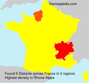 Surname Distante in France Surname Distante in France