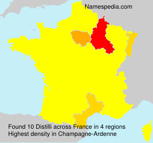 Surname Distilli in France Surname Distilli in France