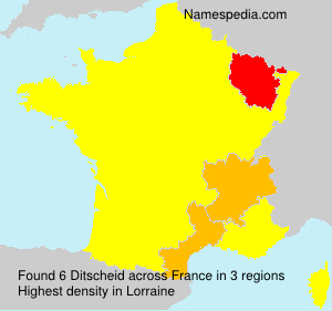 Surname Ditscheid in France Surname Ditscheid in France