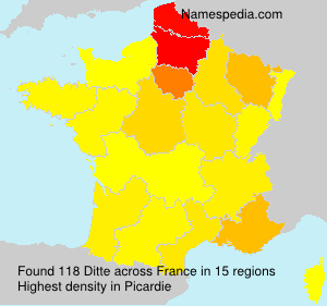 Surname Ditte in France Surname Ditte in France