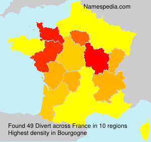 Surname Divert in France Surname Divert in France