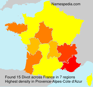 Surname Divot in France Surname Divot in France