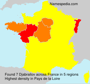 Surname Djabrailov in France