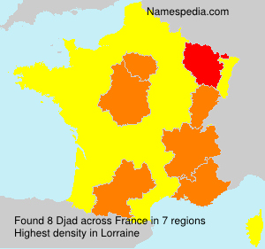 Surname Djad in France Surname Djad in France