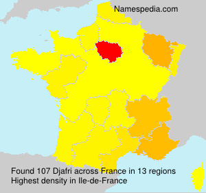 Surname Djafri in France