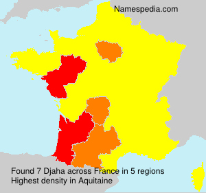 Surname Djaha in France Surname Djaha in France