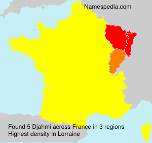 Surname Djahmi in France Surname Djahmi in France