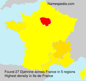Surname Djahnine in France