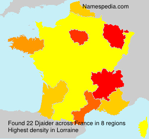 Surname Djaider in France