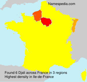 Surname Djali in France Surname Djali in France