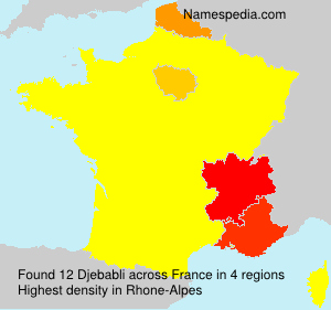 Surname Djebabli in France Surname Djebabli in France
