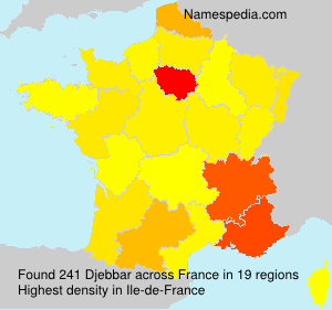 Surname Djebbar in France Surname Djebbar in France