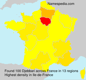 Surname Djebbari in France Surname Djebbari in France