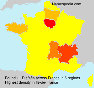Surname Djefafla in France Surname Djefafla in France