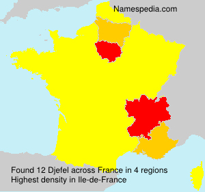 Surname Djefel in France Surname Djefel in France